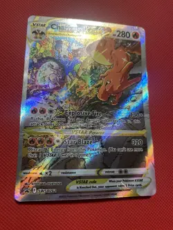 Charizard VSTAR SWSH262 Sword & Shield Promo Pokemon Card TCG Damaged Alt Art - Image 1