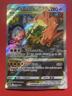 Charizard VSTAR SWSH262 Sword & Shield Promo Pokemon Card TCG Damaged Alt Art - Image 3