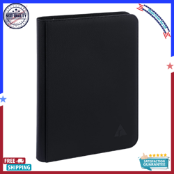 Premium Leather 500+ Pockets Card Binder Storage Trading Card Album Folder Black - Image 1