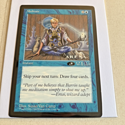 MTG Magic The Gathering - Meditate - Oversized Instant 6x9 Promo Spring Card - Image 1