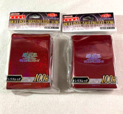 Yu-Gi-Oh! Duelist Card Protectors Original Red Konami Brand 100 Cards Set of 2 - Image 1