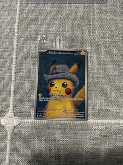 Pokemon x Van Gogh: Pikachu with Grey Felt Hat SVP 085 Promo Card Sealed - Image 4