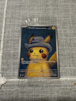 Pokemon x Van Gogh: Pikachu with Grey Felt Hat SVP 085 Promo Card Sealed - Image 5