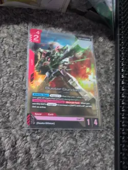 GUNDAM TCG CARD GAME BUSTER GUNDAM GD01-046 LR HOLO FOIL ENGLISH NEWTYPE RISING - Image 1