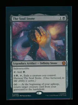 FOIL MTG Marvel's Spider-Man THE SOUL STONE Legendary Artifact Infinity Stone NM - Image 1