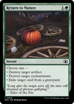 Return to Nature - Near Mint MTG Commander: March of the Machine - Image 1