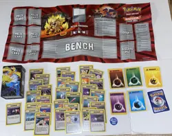 Mixed LOT Pokemon Tin Play Mat Poster Token Common Cards Manga Nintendo Ignition - Image 1