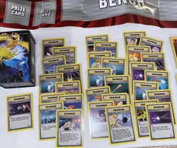 Mixed LOT Pokemon Tin Play Mat Poster Token Common Cards Manga Nintendo Ignition - Image 4