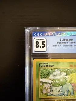 1999 Pokemon Bulbasaur Base Set Unlimited 44/102 CGC 8.5 NM/Mint+ - Image 2