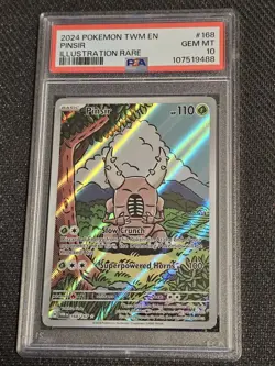 Pokemon Pinsir 168/167 Illustration Rare Twilight Masquerade PSA 10 GEM MINT! - Image 1