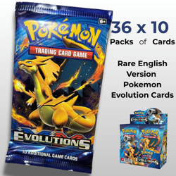 Newest 324Pcs Pokemon Cards Sun & Moon XY Evolutions Pokemon Booster Box Collect - Image 1