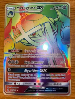 2017 Pokemon Sun & Moon Guardians Rising 157 Full Art/Metagross GX Secret - Image 1
