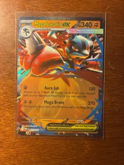 Mega Lucario Ex 77/132 Mega Evolution MEG -Near Mint- Pokemon TCG - Image 1