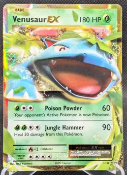 Venusaur EX Pokemon XY Evolutions 1/108 Ultra Rare Holo - Image 1