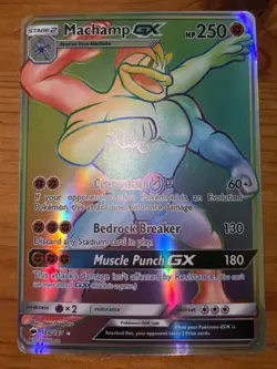 2017 Pokemon Sun & Moon Burning Shadows 154 Full Art/Machamp GX Secret - Image 1