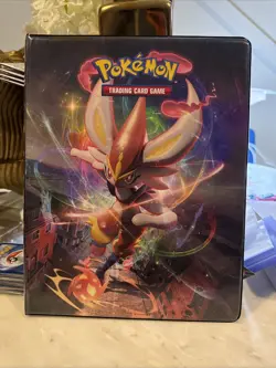 Pokemon TCG Ultra Pro 14 Page Binder Cinderace & Inteleon Artwork - Image 1