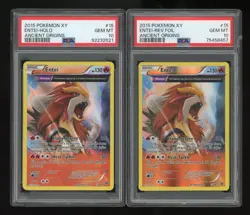 PSA 10 Entei #15 XY Pokemon Ancient Origins - Holo and Reverse Holo - Image 1