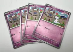 Ralts 027/091 x4 4x Pokemon Cards Paldean Fates Playset - Image 1