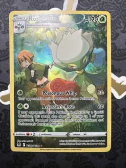 Roserade TG02/TG30 SWSH Lost Origin Trainer Gallery Holo Pokemon TCG 2022 NM - Image 1