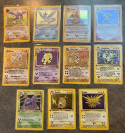 Pokemon Near Complete Fossil 1st Edition Set 58/62 Cards NM/LP - Image 1