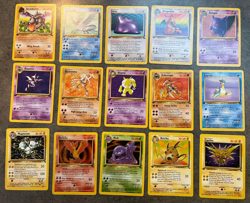 Pokemon Near Complete Fossil 1st Edition Set 58/62 Cards NM/LP - Image 4