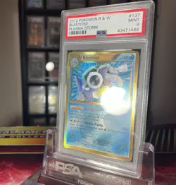 PSA 9 MINT Blastoise 137/135 Gold Secret Rare SHINY Pokemon B&W Plasma Storm - Image 3