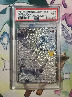 Reshiram Pokemon Holo PSA 9 Classic Collection Celebrations 113/114 - Image 1
