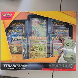 Pokemon TCG Tyranitar EX Premium Collection Promo Collection Box 6 Booster Packs - Image 1
