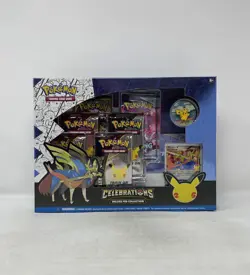 Pokemon TCG Celebrations 25th Anniversary Zacian Deluxe Pin Collection Box - Image 1