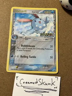 Pokemon TCG Azumarill (Delta) EX Delta Species 19/113 Reverse Holo Rare - Image 3