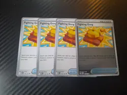 4X Mega Evolution English: Fighting Gong 1x Holo - #116/132 NM PLAYSET - Image 1
