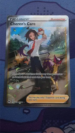 Pokemon TCG Cherens's Care GG58/GG70 Crown Zenith Full Art Pack Fresh - Image 1