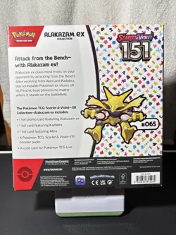 Pokemon 151 Scarlet & Violet Alakazam ex Collection Booster Box TCG *NEW*Sealed* 820650855269 - Image 2