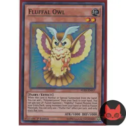 Yugioh Fluffal Owl FUEN-EN017 Super Rare 1st Edition NM - Image 1