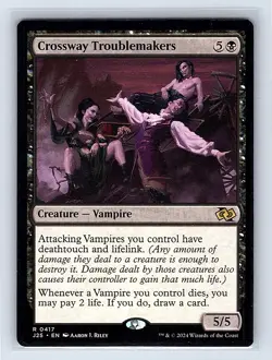 Crossway Troublemakers #417 Regular Rare MTG 2024 Foundations Jumpstart (J25) - Image 1