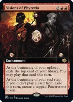 Visions of Phyrexia (Extended Art) -Foil Near Mint MTG The Brothers' War - Image 1