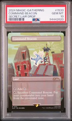 2024 MTG SECRET LAIR DROP #1533 COMMAND BEACON PSA 10 - Image 1