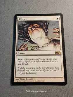 MTG Silence M10 #31 Rare Magic The Gathering Core Set 2010 Free Shipping - Image 1