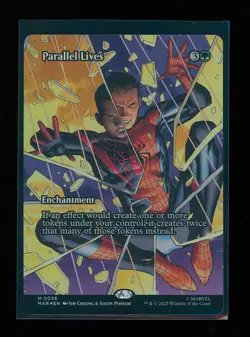 MTG Marvel's Spider-Man PARALLEL LIVES Enchantment BORDERLESS FOIL NM - Image 1