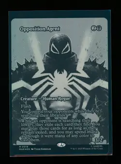 MTG Marvel's Spider-Man OPPOSITION AGENT Creature Human Rogue BORDERLESS FOIL - Image 1