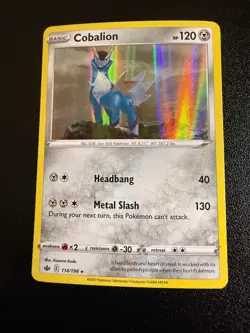 Pokemon - Cobalion - 114/198 - Holo Rare - Chilling Reign - NM/M - New - Image 1