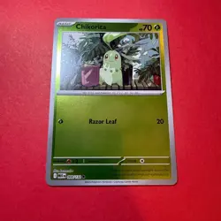 Chikorita 008/132 Reverse Holo Mega Evolution Pokemon Card English Near Mint - Image 1