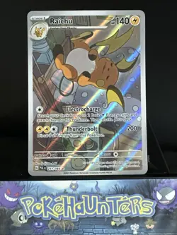 Pokemon Card Raichu 211/193 Paldea Evolved Illustration Rare NM - Image 1