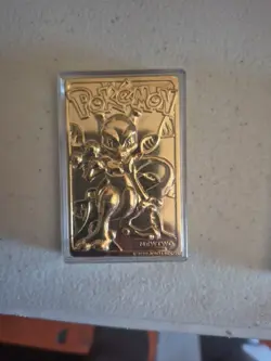 Pokemon #150 MEWTWO 23k Gold Plated Trading Card 1999 Burger King W CERT of AUTH - Image 3