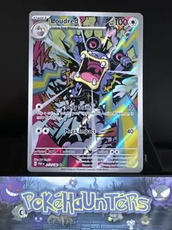 Pokemon Card Loudred 212/182 Paradox Rift Illustration Rare Near Mint - Image 1
