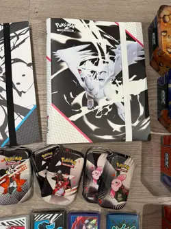 Pokemon Black Bolt White Flare Binder Tins Sleeves Pokeball Empty Lot NO CARDS - Image 3