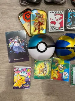 Pokemon Black Bolt White Flare Binder Tins Sleeves Pokeball Empty Lot NO CARDS - Image 5