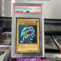 2002 YuGiOh Blue Eyes White Dragon SDk 001 Starter Deck: Kaiba Ultra Rare PSA 6 - Image 1