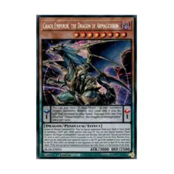 Konami YuGiOh Battles of Legend Armageddo Chaos Emperor Dragon of Armagedd NM - Image 1