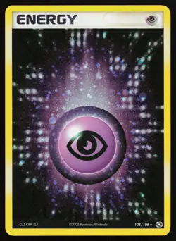 Psychic Energy 105/106 Holo Rare Emerald Pokemon Card - Image 1